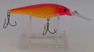 Shad Crankbait- Orange Pink Head