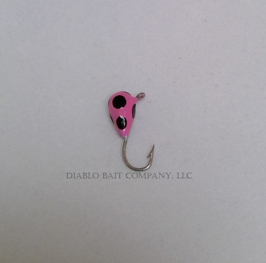 Tungsten Ice Jig- Pinky Black